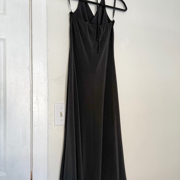 VINTAGE y2k halter asymmetrical cowlneck flowy dress - Picture 6 of 9